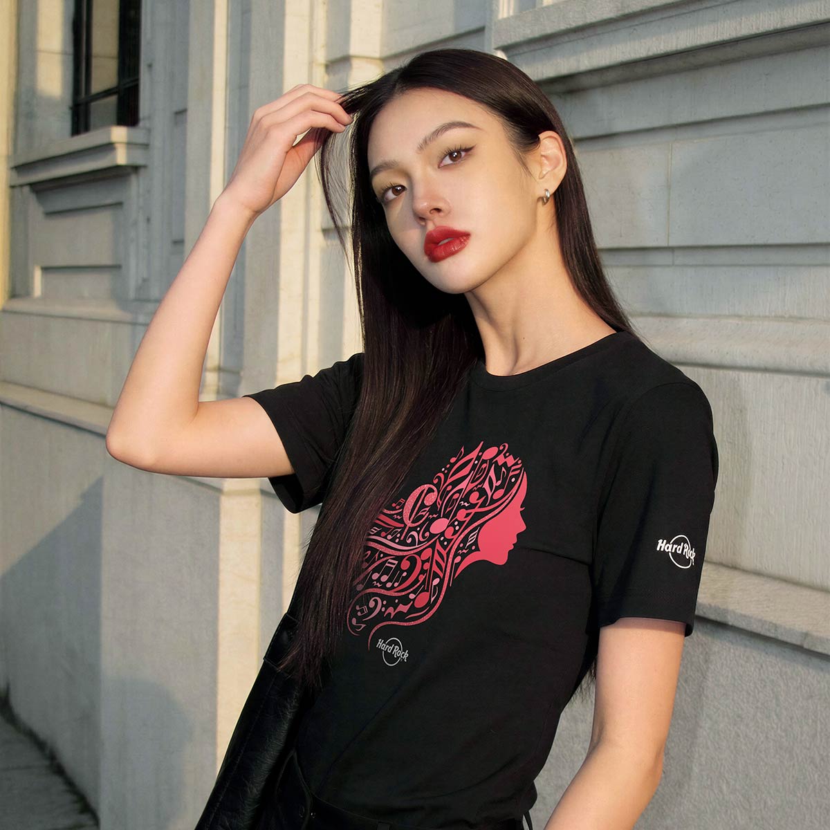 Hard Rock x Coca-Cola 2026 International Womens Month Tee in Black image number 3